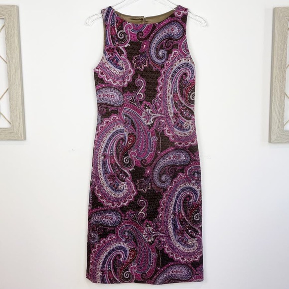 CARYNA NINA Haute Couture Designer Crew Neck Midi Shift Dress - Picture 1 of 6